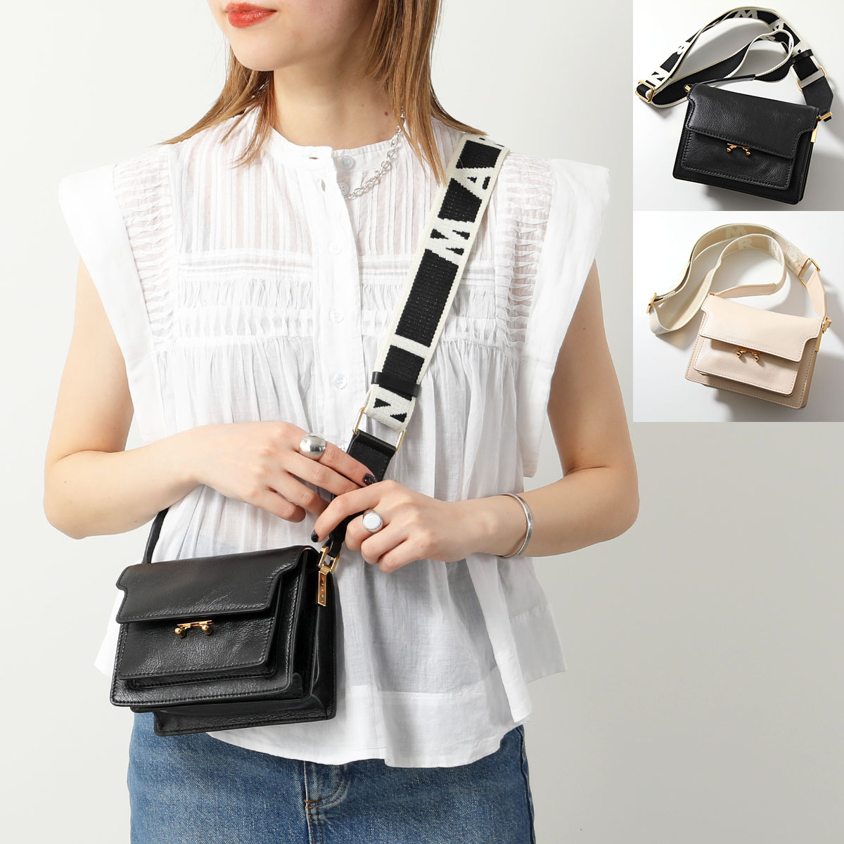 楽天市場】MARNI マルニ ショルダーバッグ TRUNK SOFT トランク ソフト