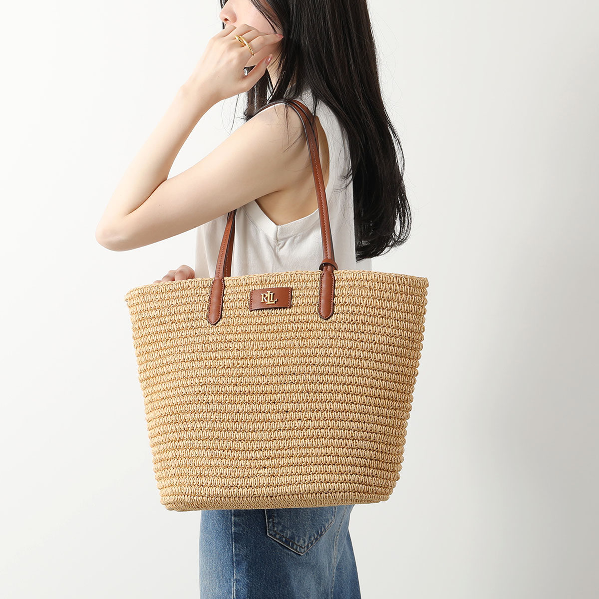 楽天市場】Lauren Ralph Lauren ローレンラルフローレン かごバッグ