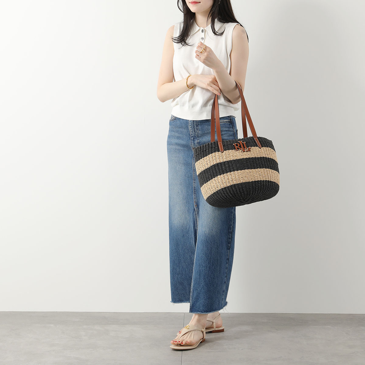 楽天市場】Lauren Ralph Lauren ローレンラルフローレン かごバッグ