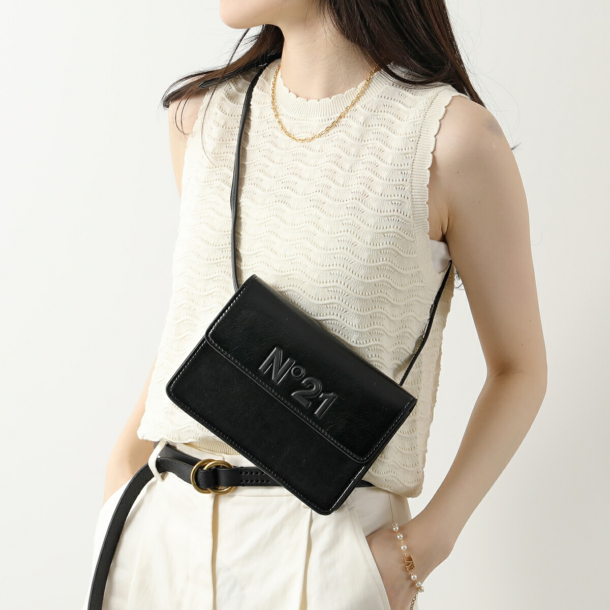 楽天市場】N°21 KIDS ヌメロヴェントゥーノ キッズ ショルダーバッグ