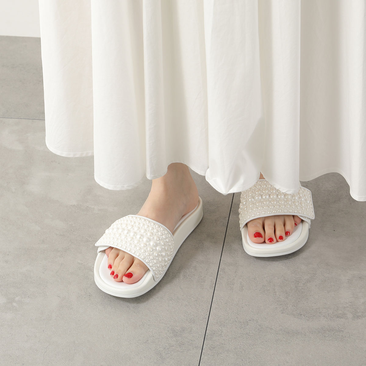 付属品完備】ジミーチュウ ビーチサンダル ハラコ アニマル 42 26cm