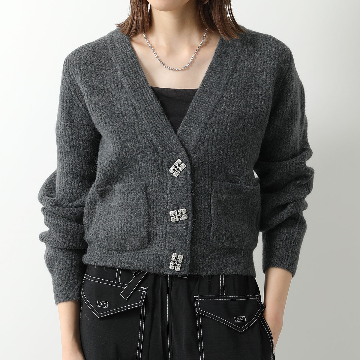 楽天市場】GANNI ガニー カーディガン Soft Wool Cardigan Solid K1923
