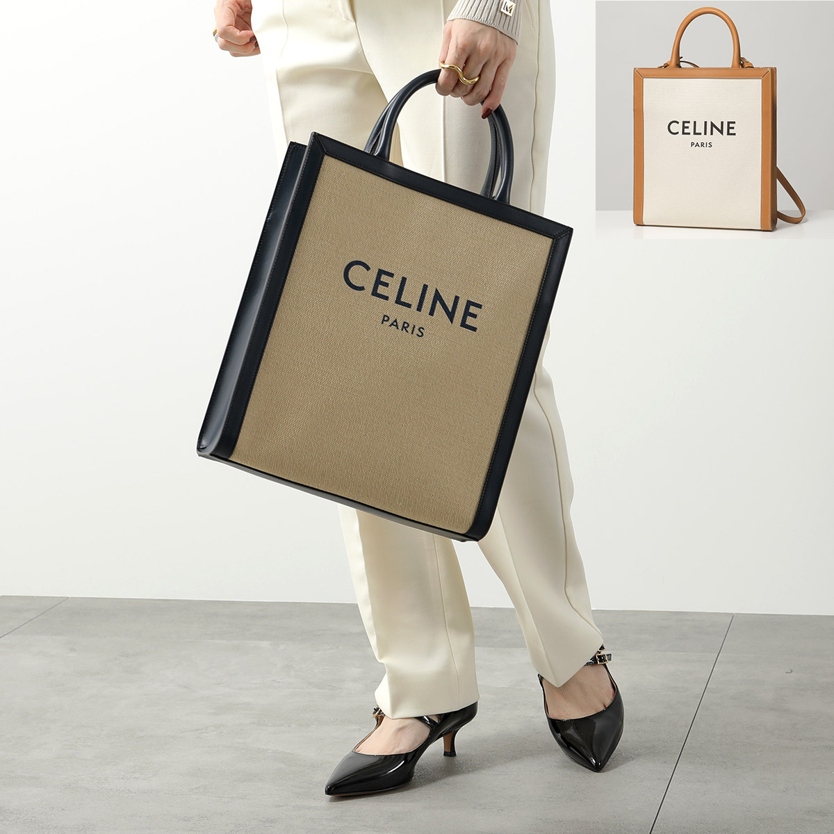 楽天市場】CELINE セリーヌ トートバッグ Small Vertical Cabas