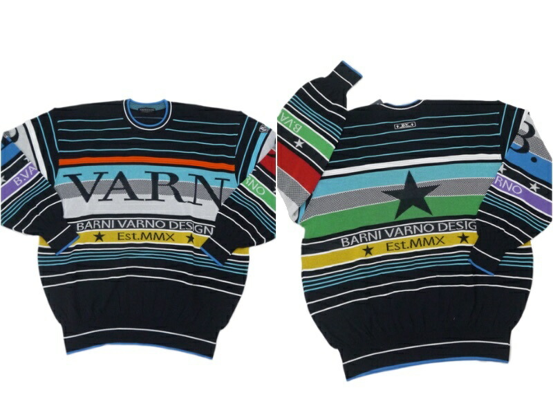 楽天市場】バーニヴァーノ/BARNIVARNO 春夏ボーダースプリングニット