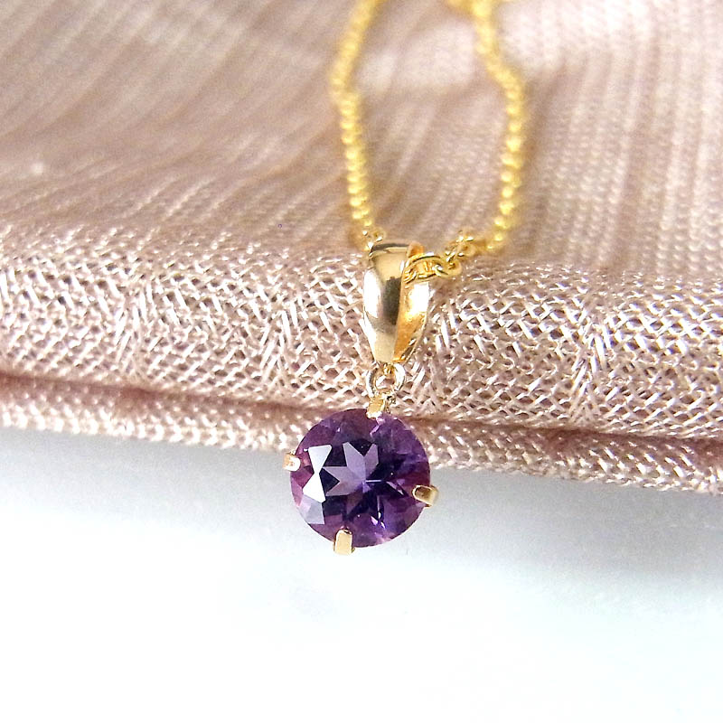 ♢N♢K18 ロ―ドライトガ―ネット ＆ ラベンダーアメジスト チャ―ム ♢N