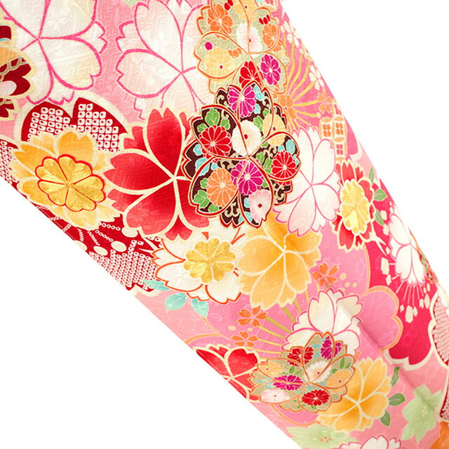 楽天市場】【新品】 訪問着 着物 正絹 袷 金駒刺繍 金彩加工 ピンク 桜