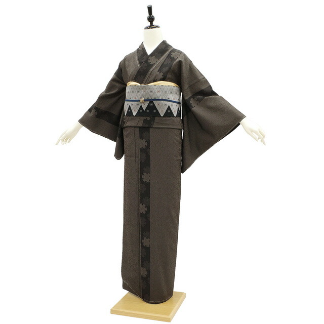 楽天市場】【新品】 紬 着物 正絹 袷 本しぼ絣 十日町 白新染織 伝統