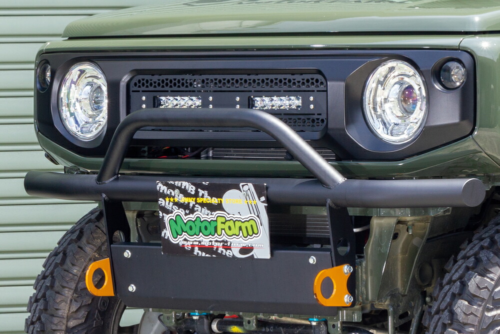 楽天市場】JB64用 スチール曲げバンパー しし狩りタイプ フロント用