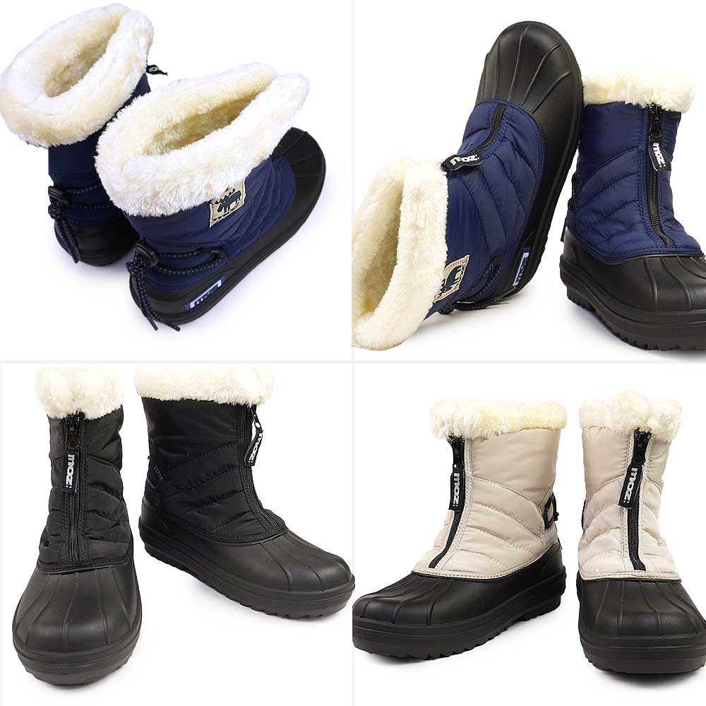 楽天市場】モズ スノーブーツ レディース MZ3980 防水 スパイク付