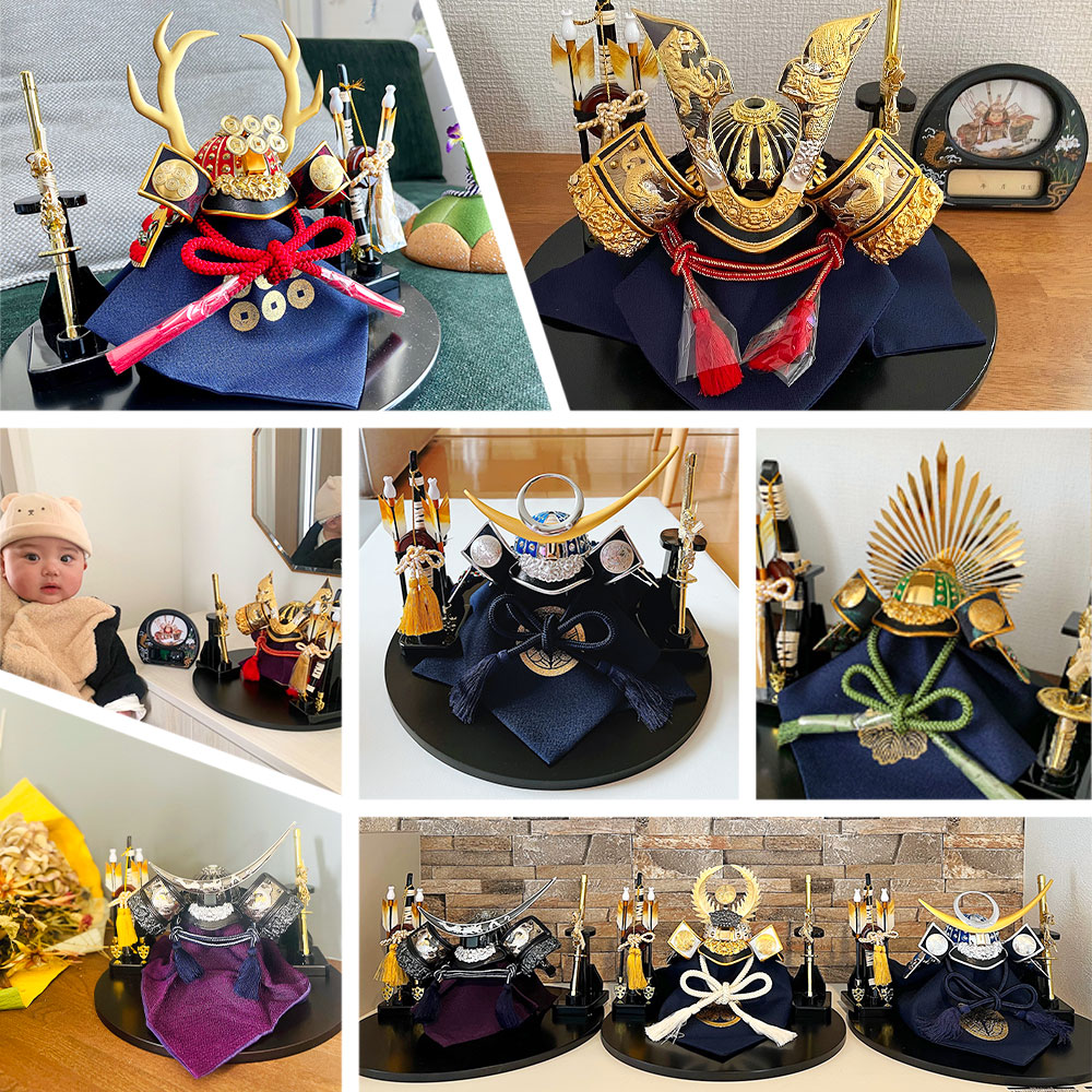 楽天市場】五月人形 コンパクト おしゃれ 兜飾り オルゴール付 端午の