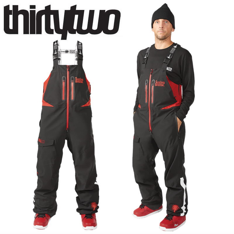 楽天市場】THIRTYTWO SPRINGBREAK BIB PNT ｶﾗｰ:RED BLACK 23-24