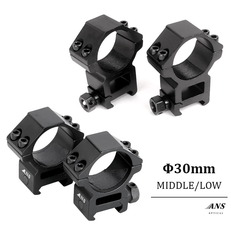 楽天市場】30mmスコープマウントリング 2個セット ミドルエッジ