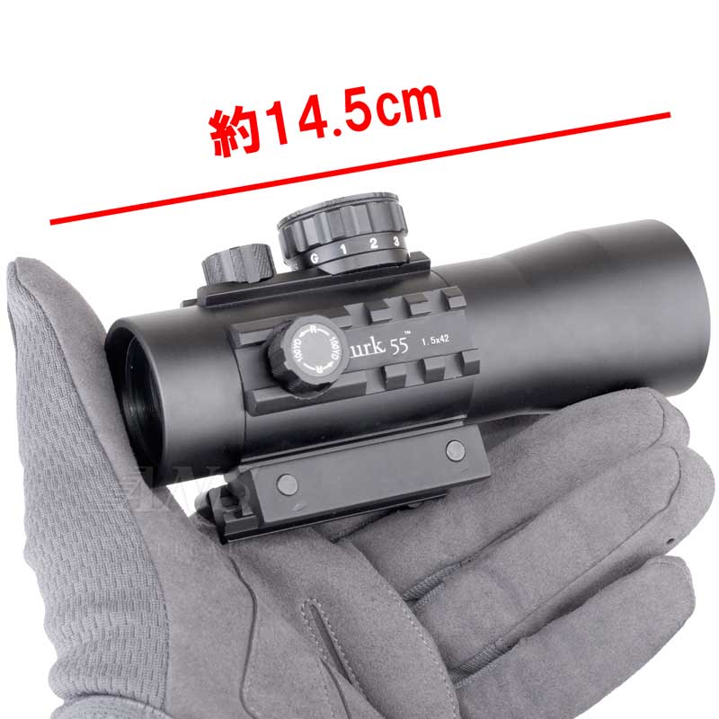 楽天市場】ANS Optical 低倍率 ショート スコープ チューブタイプ