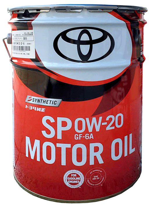 楽天市場】トヨタ純正オイル SP/GF-6A 0W-20 20L 4サイクルガソリン