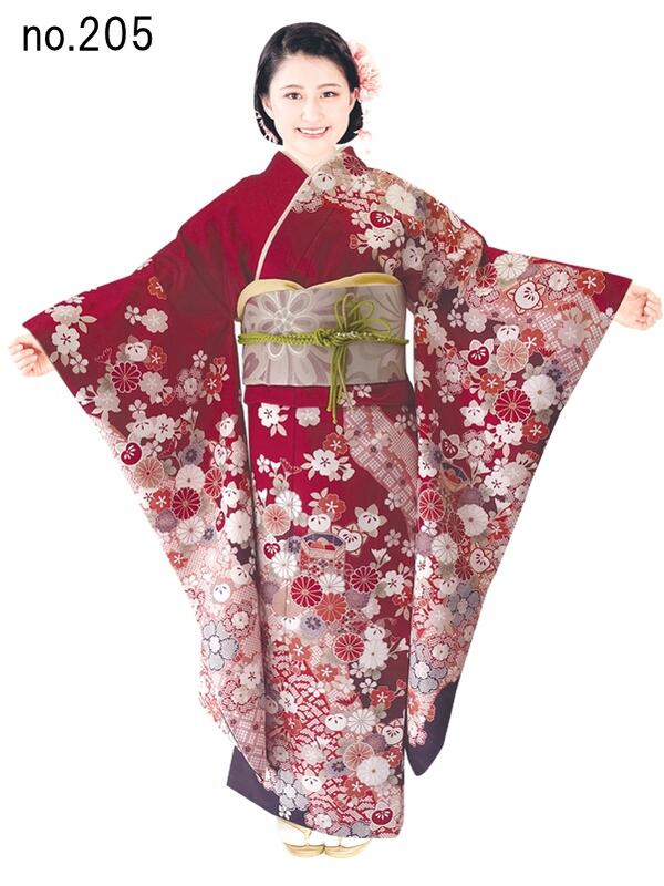 楽天市場】【振袖着物】【単品】H.L 洗える着物 振袖 ダスティカラー