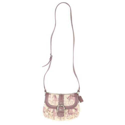 楽天市場】コーチ COACH ショルダーバッグ レザー キャンバス 馬車柄