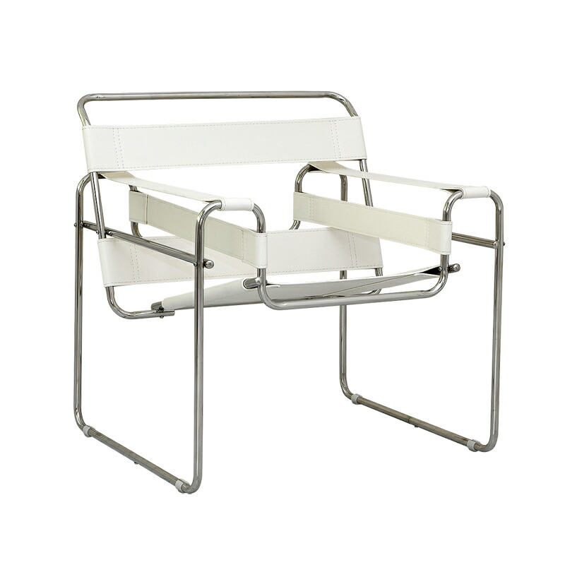 楽天市場】ワシリーチェア PVC仕様 色ホワイト マルセル・ブロイヤー