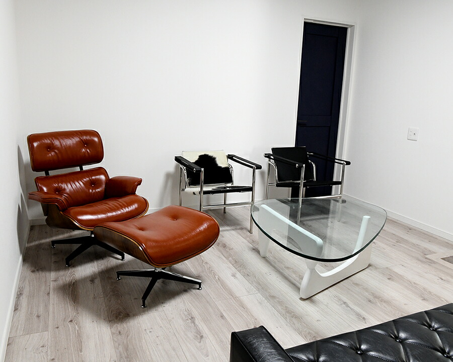 楽天市場】イームズラウンジチェア オットマンセット 総本革仕様 色