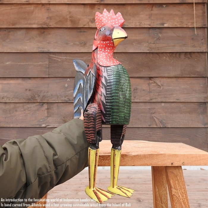 楽天市場】[ポイント2倍]お座り ニワトリさん [2] Lサイズ 手足が