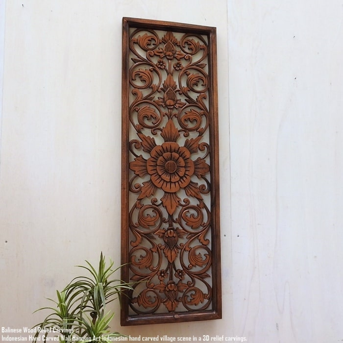 楽天市場】レリーフ 40cm×120cm B ブラウン 長方形 アートパネル