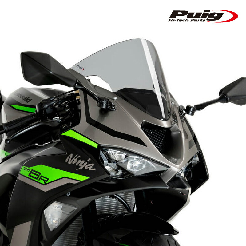 楽天市場】Puig 21832H R-RACER SCREEN [SMOKE] KAWASAKI NINJA ZX-6R