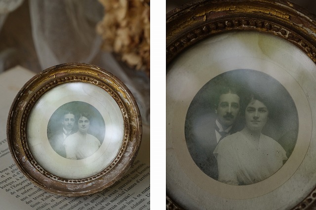 楽天市場】フランス アンティーク 枯れた風合いの小さなフォトフレーム