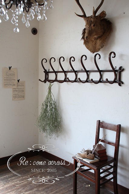 楽天市場】フランスアンティーク 曲げ木のウォールフック ウォール