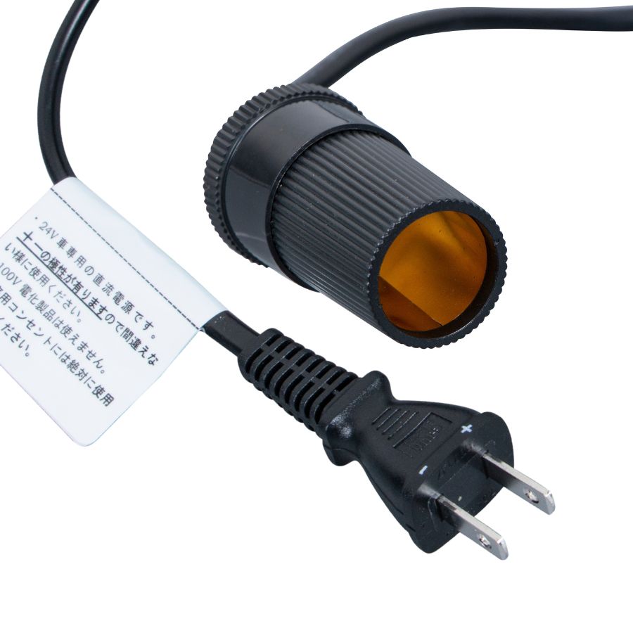 楽天市場】電源変換ケーブル 1.5m 平型コンセント-シガーソケット