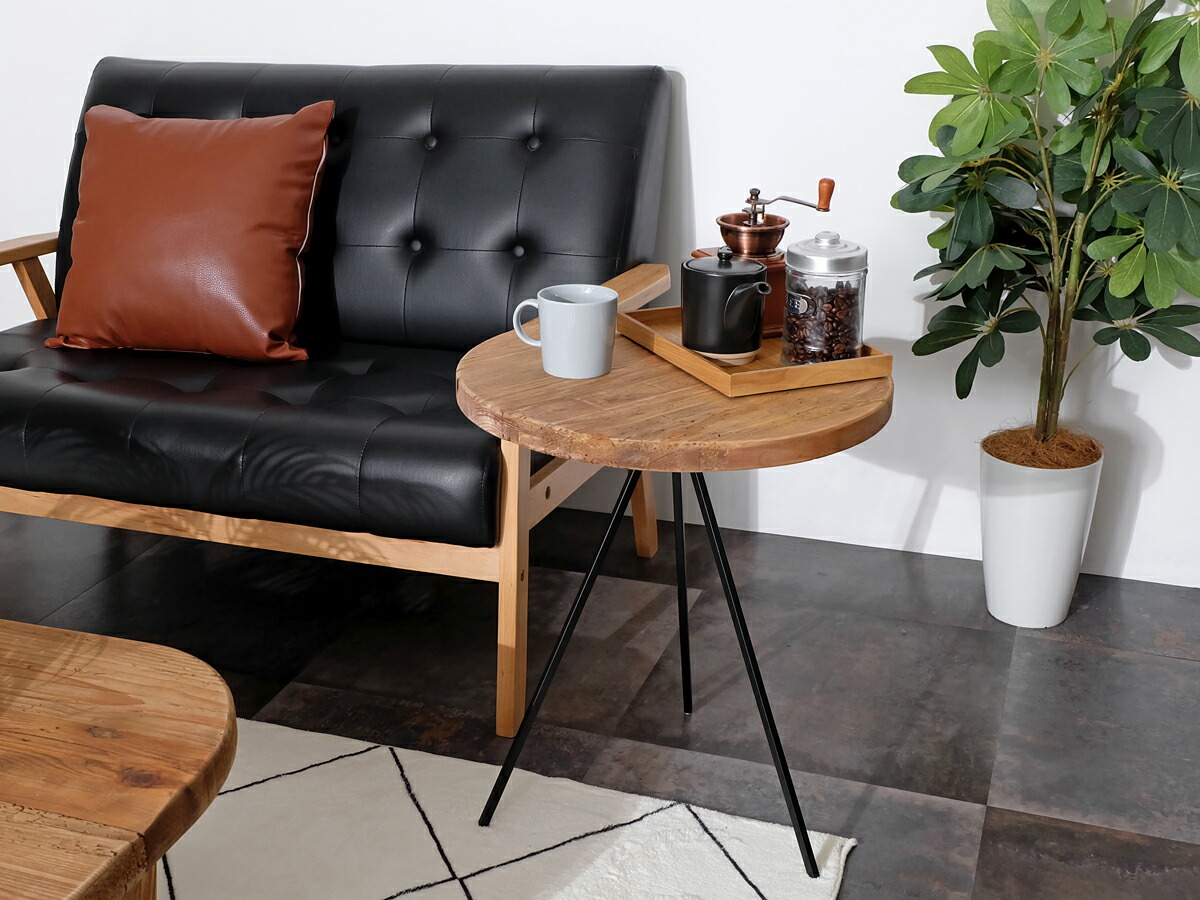 楽天市場】【古材家具】リサイクルパイン サイドテーブル 木製