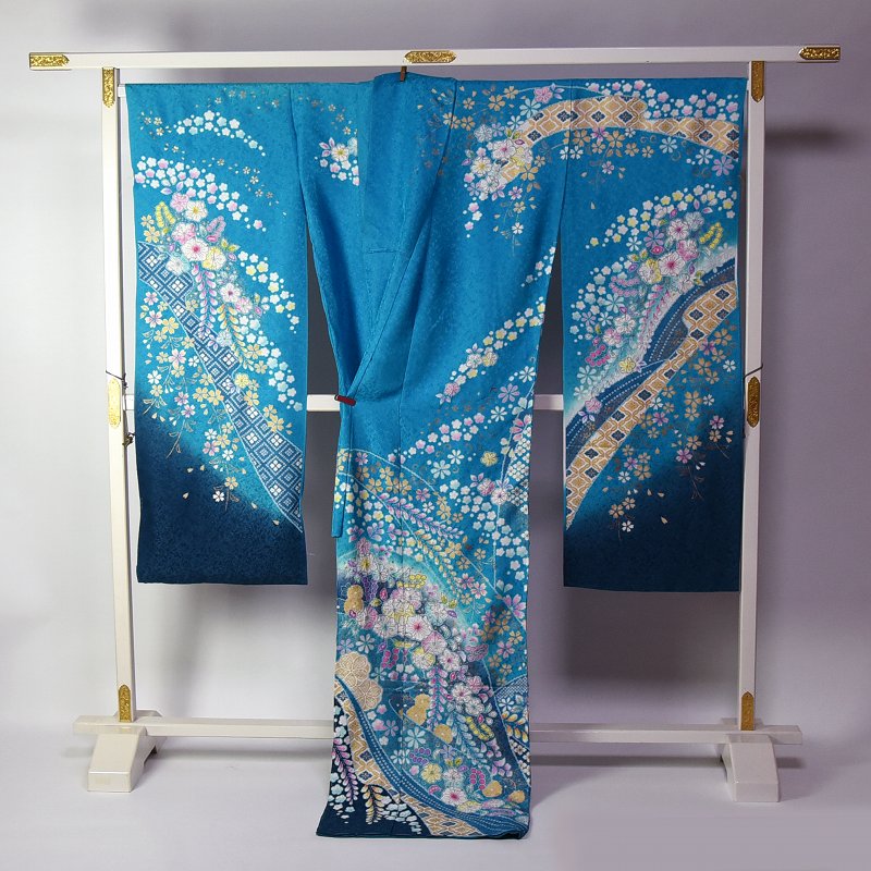 楽天市場】振袖 手縫いお仕立て付き 十日町「翠山」謹製 辻が花 鮮やか