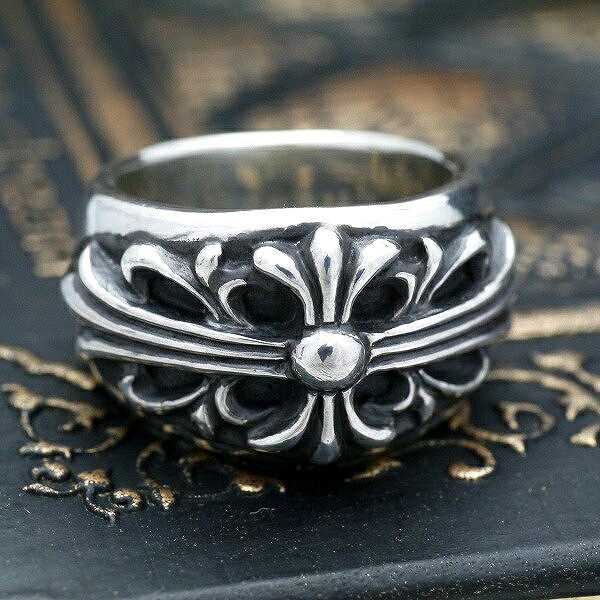 楽天市場】フローラルクロスリング シルバー925 リング メンズ