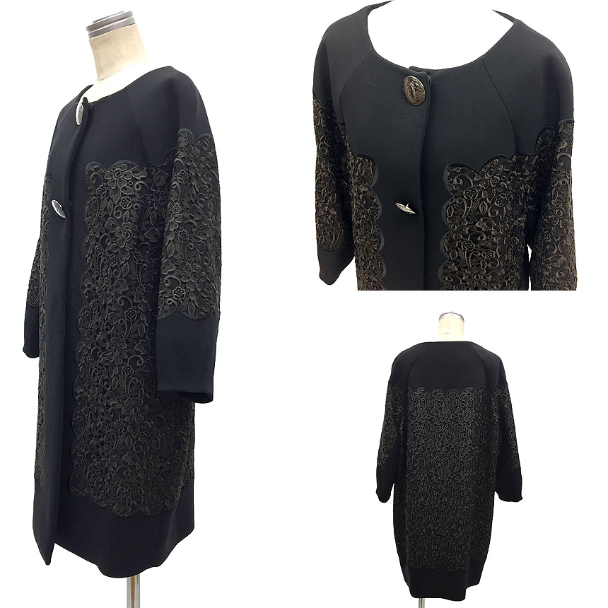 楽天市場】セール BLUMARINE ブルマリン ノーカラーコート 40サイズ