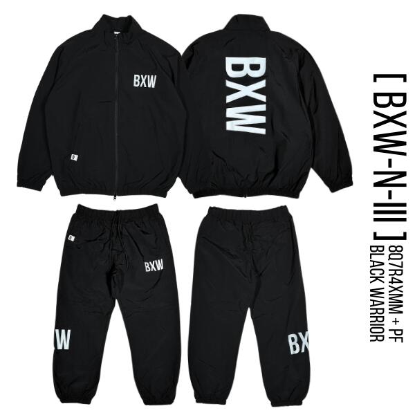 楽天市場】BXW「Big Logo Nylon Track Setup Jacket & Pants Black