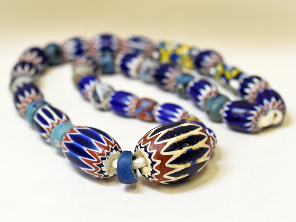 楽天市場】【2406】ANTIQUEヴェネチア6層シェブロン中大粒Mixビーズ