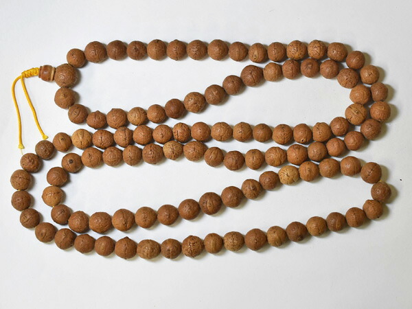 楽天市場】【2211】ネパール鳳眼菩提樹ビーズ一連ロングA(Φ14～16mm