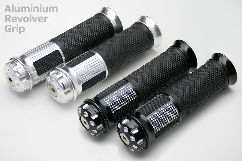 楽天市場】バイク用グリップ Revolver Grip アルミ リボルバー