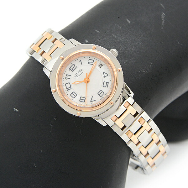 楽天市場】エルメス 腕時計 レディース クリッパー ナクレ クラシック