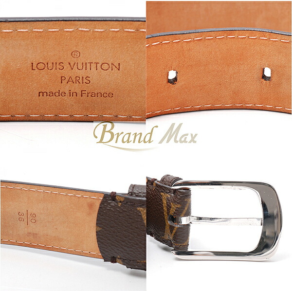楽天市場】ルイヴィトン モノグラム ベルト サンチュール・エリプス 90