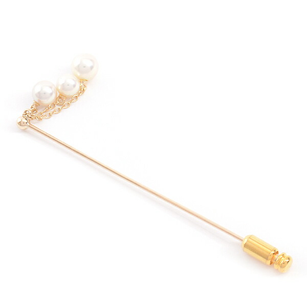 楽天市場】ミキモト MIKIMOTO K14 3P スイングパール ピン ブローチ