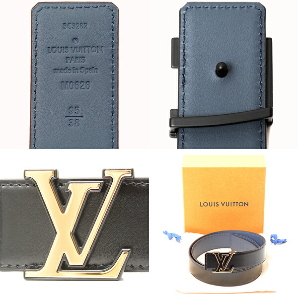 楽天市場】ルイヴィトン ベルト メンズ サンチュール LV ミラー 35MM