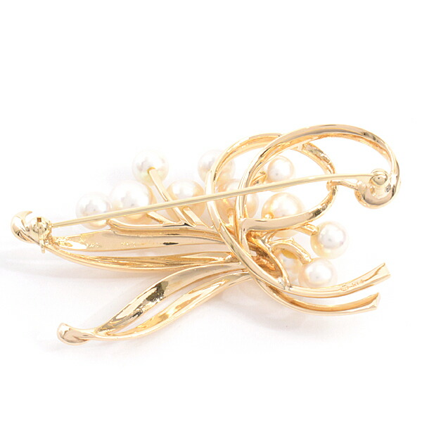 楽天市場】ミキモト ブローチ レディース リーフモチーフ 11Pパール