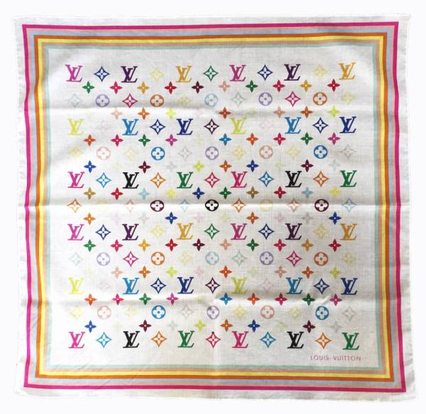 楽天市場】ルイヴィトン バンダナ スカーフ マルチカラー モノグラム