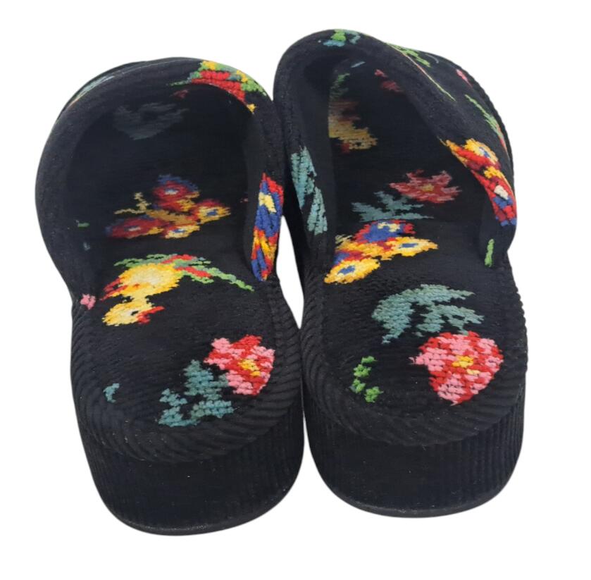 楽天市場】フェイラー スリッパ ハイジ ハイジ柄 黒 ブラック ひよこ