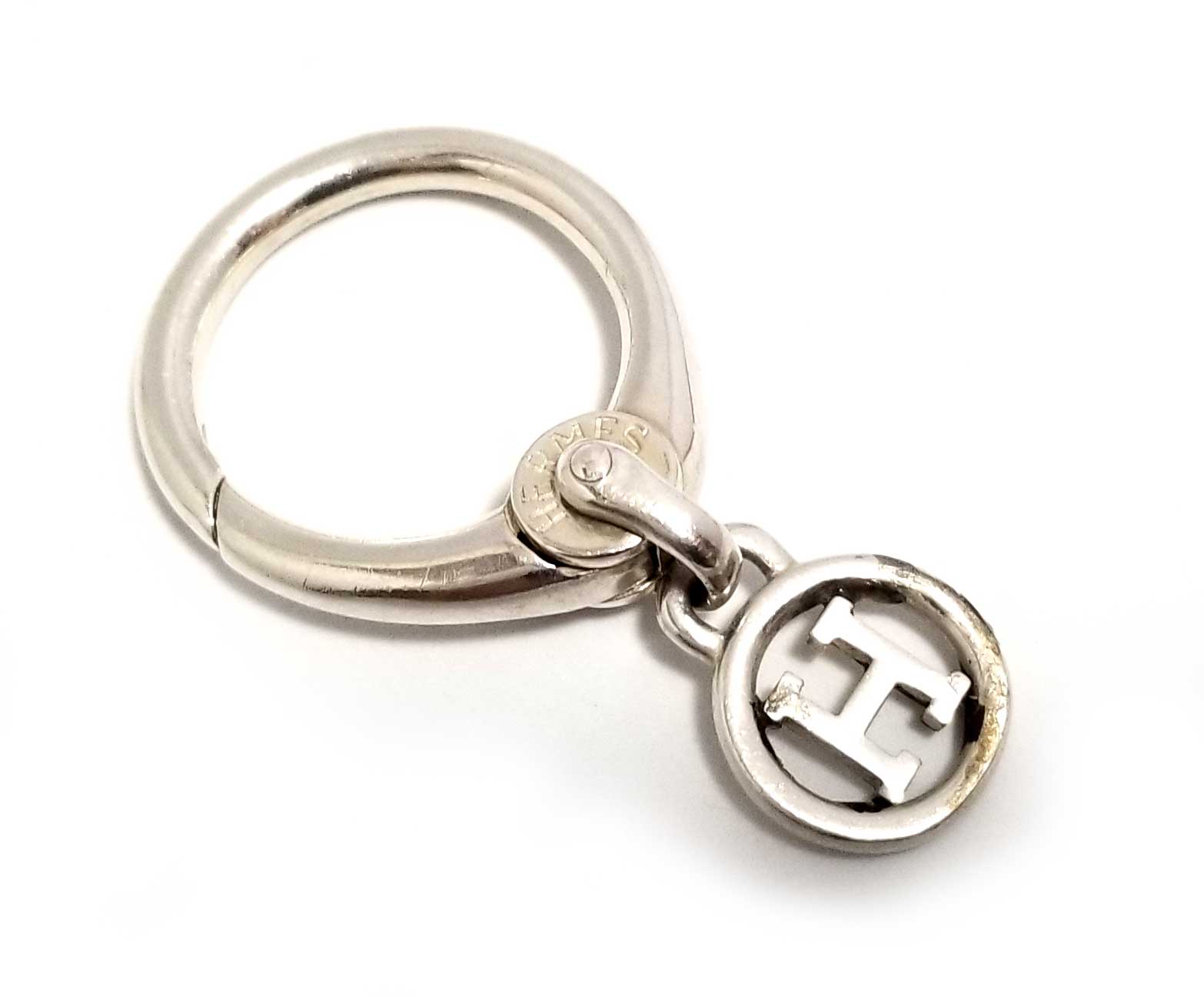 楽天市場】エルメス キーリング キーホルダー Hマーク シルバー925