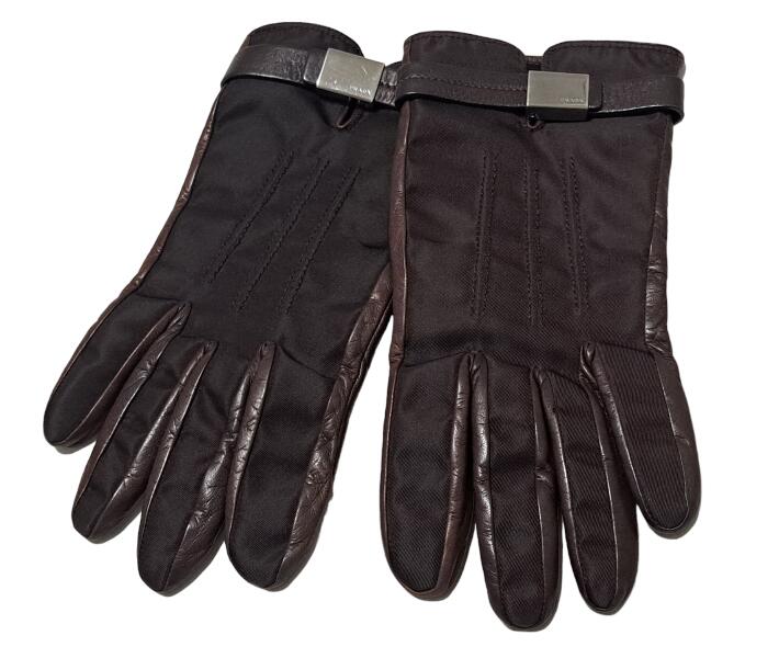 楽天市場】プラダ 手袋 グローブ レザー カシミヤ ナイロン ブラウン