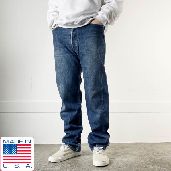 楽天市場】90s USA製 リーバイス501 ヒゲ ジーンズ 濃いめ 実寸W34 L32