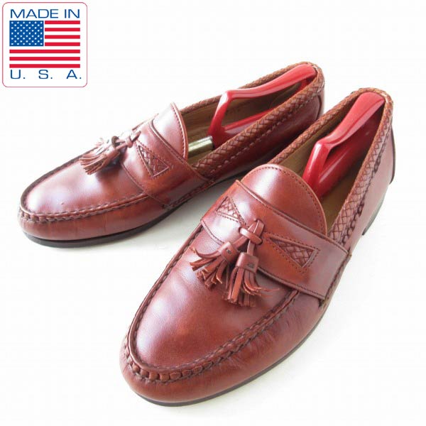 楽天市場】USA製 アレンエドモンズ Maxfield タッセル ローファー 茶系