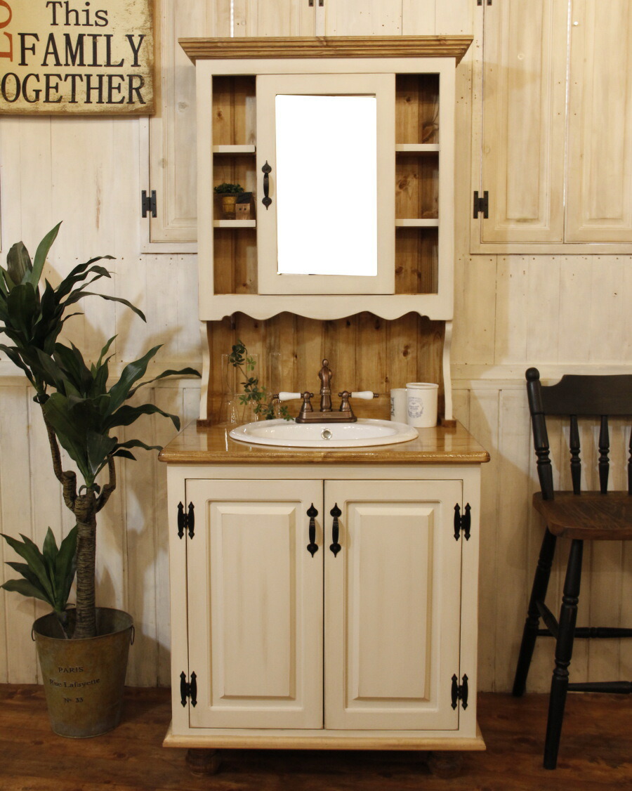 楽天市場】洗面台 クラシック ウォッシュスタンド W750 日本製 鏡 三面