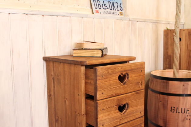 楽天市場】ハートチェスト・キャスター付き オーダーメイド カントリー