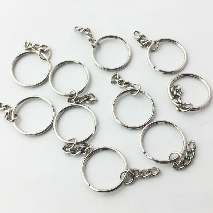 楽天市場】【KAMON】チェーン付き 二重リング シルバー 10個セット 外